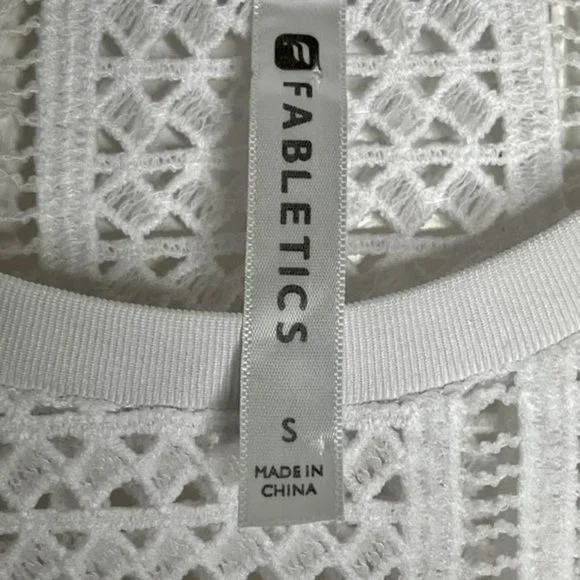 Fabletics Sophie Swim Gym Mesh Cover Up - White - S - Picture 7 of 7